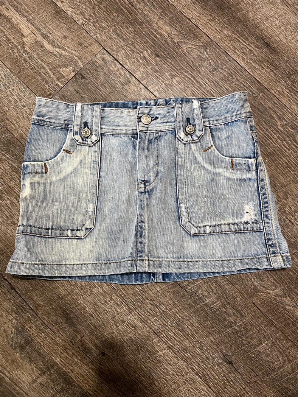 American Eagle Outfitters Light Blue Denim Skirt Y2K Mini Skirt